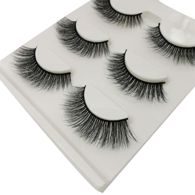 Jannet Faux Mink 3D Eye Lashes 11mm 3 Pairs
