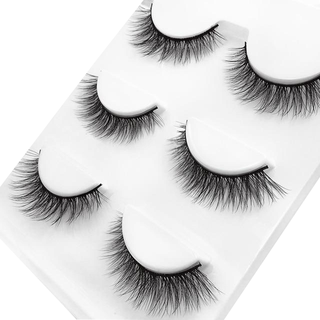Jenner Faux Mink 3D Eye Lashes 11mm 3 Pairs