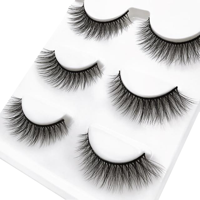 Jesse Faux Mink 3D Eye Lashes 11mm 3 Pairs