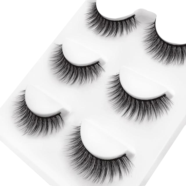 Quera Faux Mink 3D Eye Lashes 11mm 3 Pairs