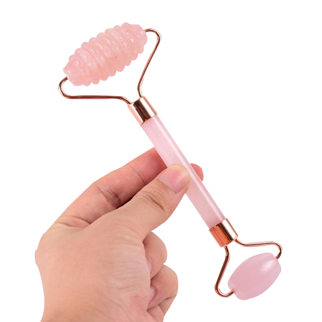 Rose Quartz Face Care Massage Roller