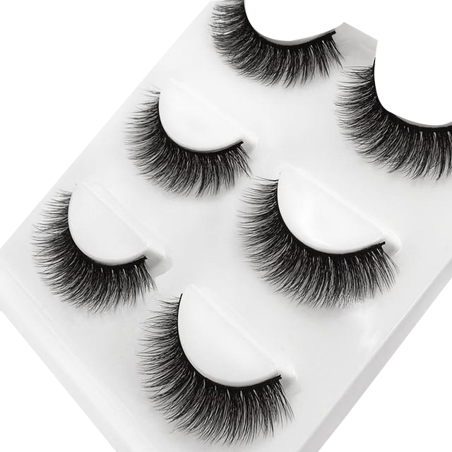 Scarlet Faux Mink 3D Eye Lashes 11mm 3 Pairs