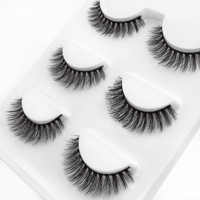 Ruby Faux Mink 3D Eye Lashes 11mm 3 Pairs