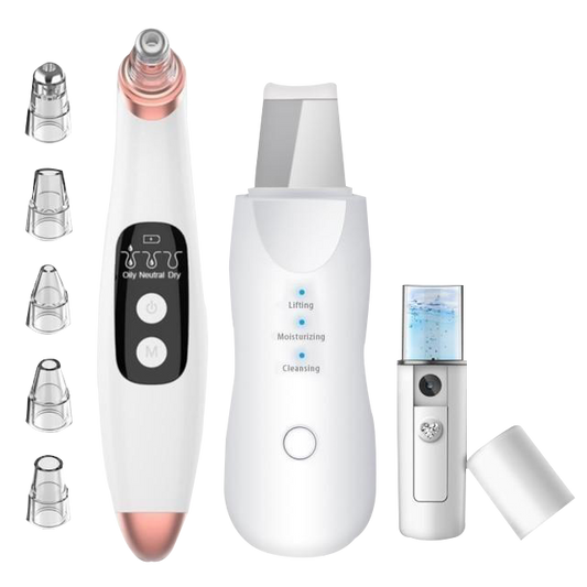 Facial Kit 1x Blackhead Remover 1x Skin Exfoliator 1x Spray Hydration