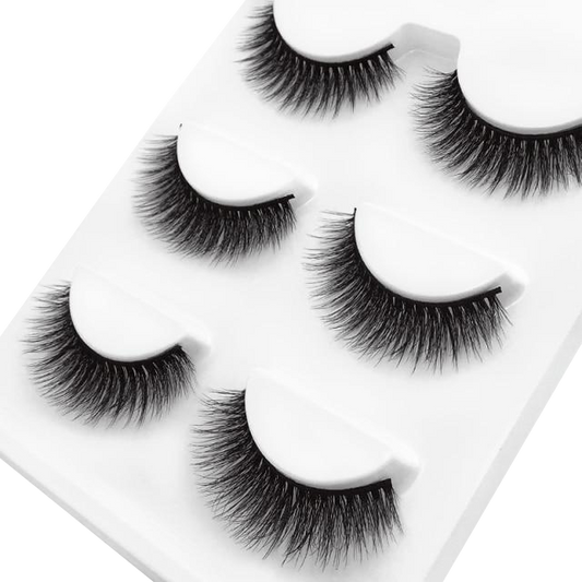 Karla Faux Mink 3D Eye Lashes 11mm 3 Pairs
