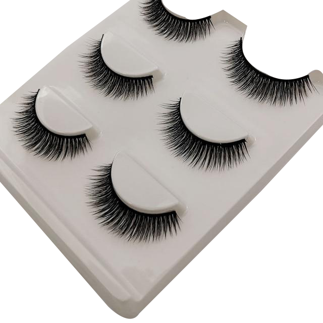 Ruby Faux Mink 3D Eye Lashes 11mm 3 Pairs