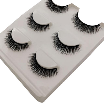 Ruby Faux Mink 3D Eye Lashes 11mm 3 Pairs