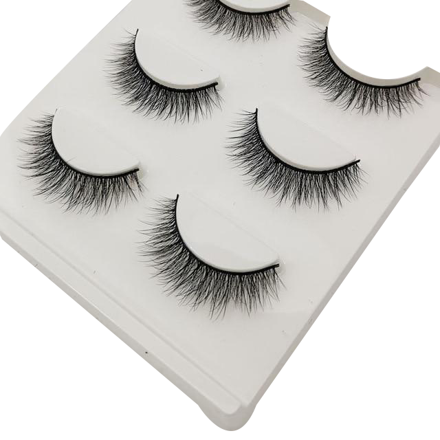 Tracy Faux Mink 3D Eye Lashes 11mm 3 Pairs