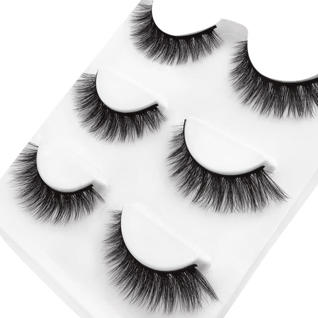 Vanessa Faux Mink 3D Eye Lashes 11mm 3 Pairs
