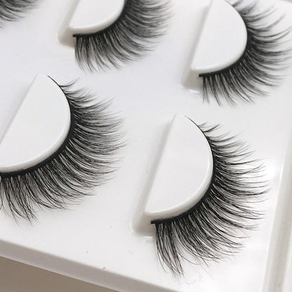 Ruby Faux Mink 3D Eye Lashes 11mm 3 Pairs