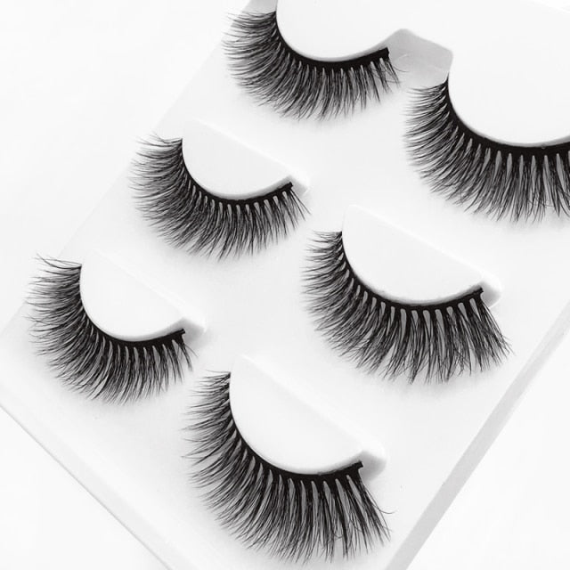 Ruby Faux Mink 3D Eye Lashes 11mm 3 Pairs