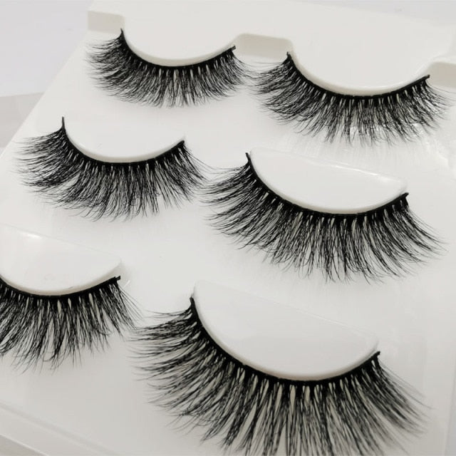 Ruby Faux Mink 3D Eye Lashes 11mm 3 Pairs