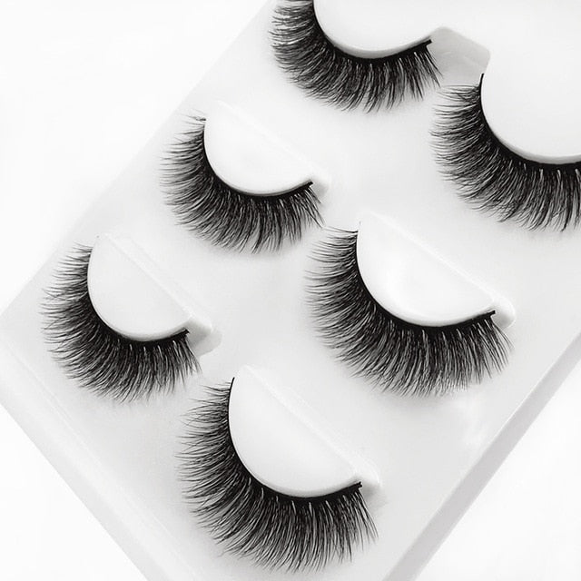 Ruby Faux Mink 3D Eye Lashes 11mm 3 Pairs