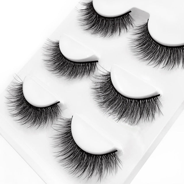 Ruby Faux Mink 3D Eye Lashes 11mm 3 Pairs