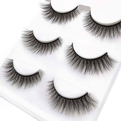 Ruby Faux Mink 3D Eye Lashes 11mm 3 Pairs