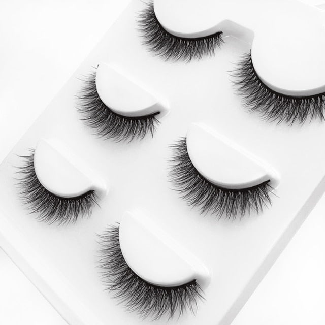 Ruby Faux Mink 3D Eye Lashes 11mm 3 Pairs