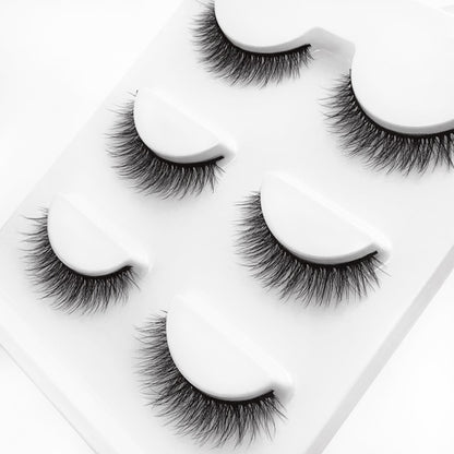 Ruby Faux Mink 3D Eye Lashes 11mm 3 Pairs