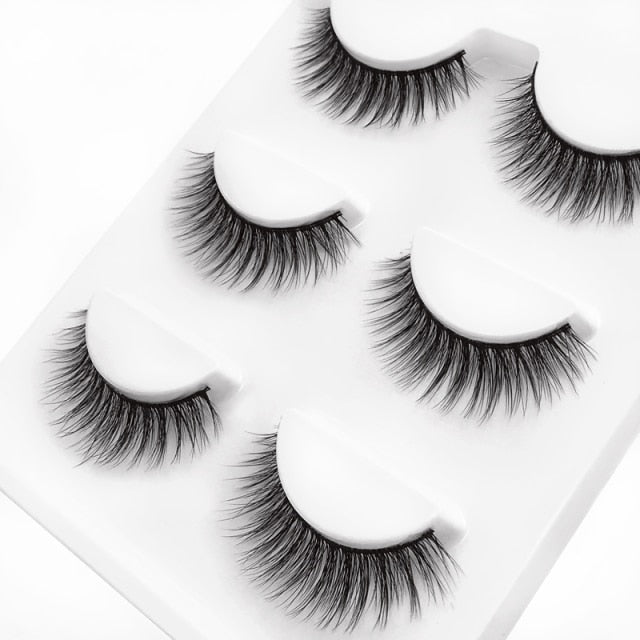 Ruby Faux Mink 3D Eye Lashes 11mm 3 Pairs