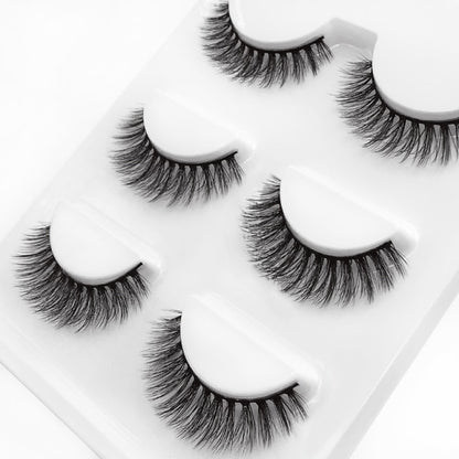 Ruby Faux Mink 3D Eye Lashes 11mm 3 Pairs